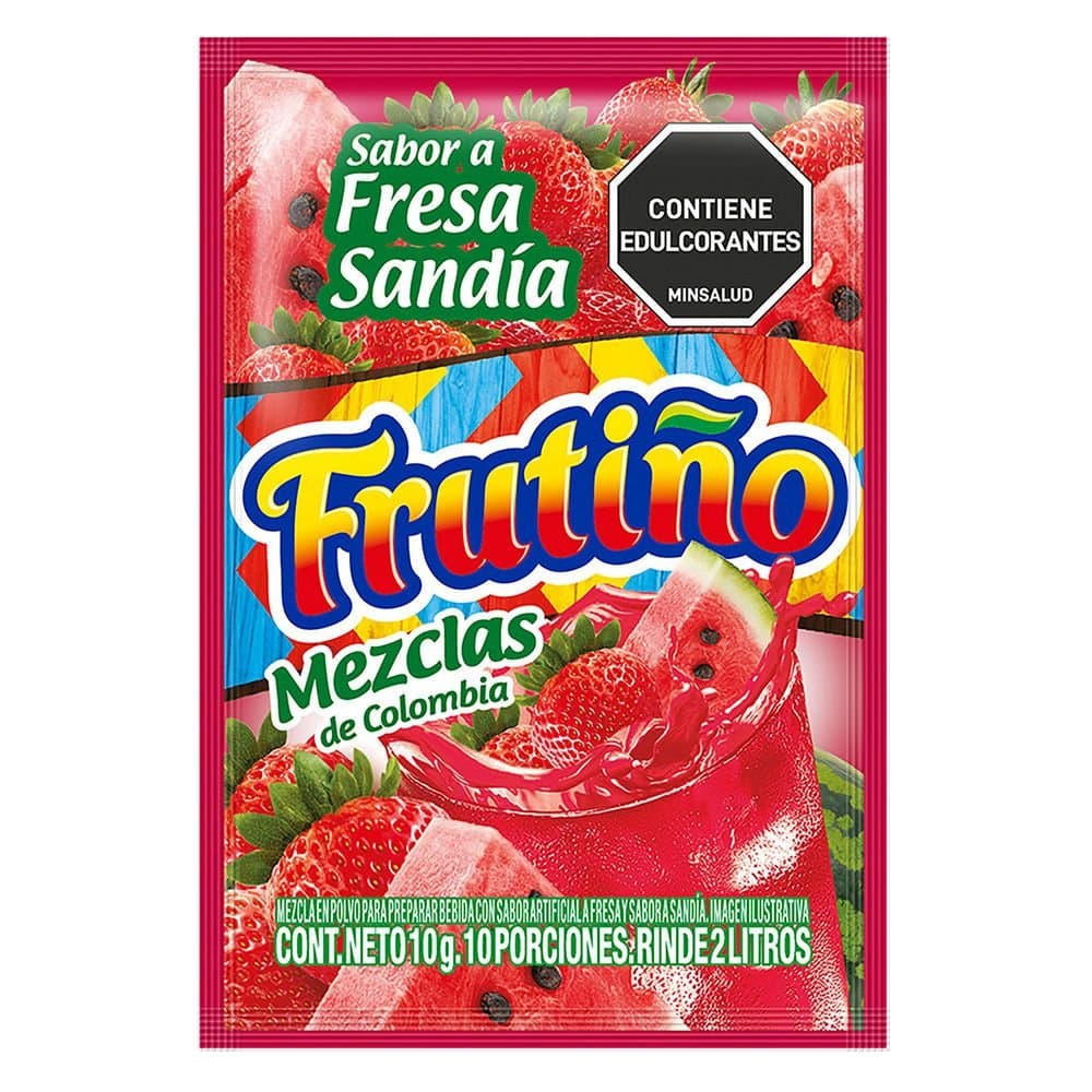 Gelatina Frutiño Fresa Sandia 14g