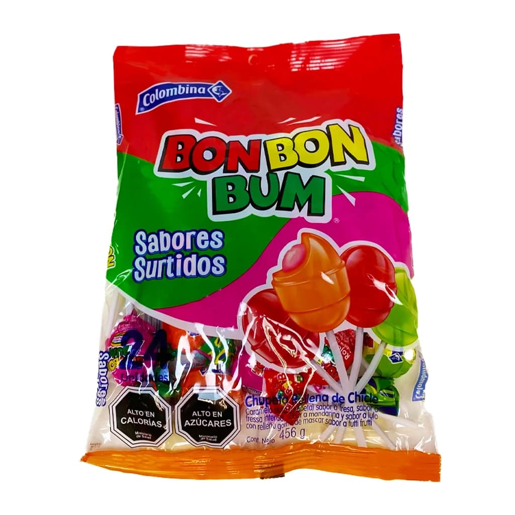 BON BON BUM SURTIDO BOLSA X  24 UND
