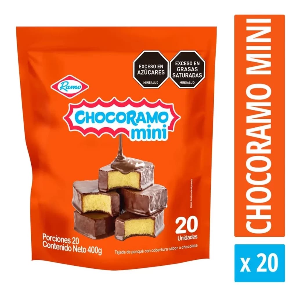 CHOCORRAMO MINI 400g (PQTE X 20 UND DE 20g)