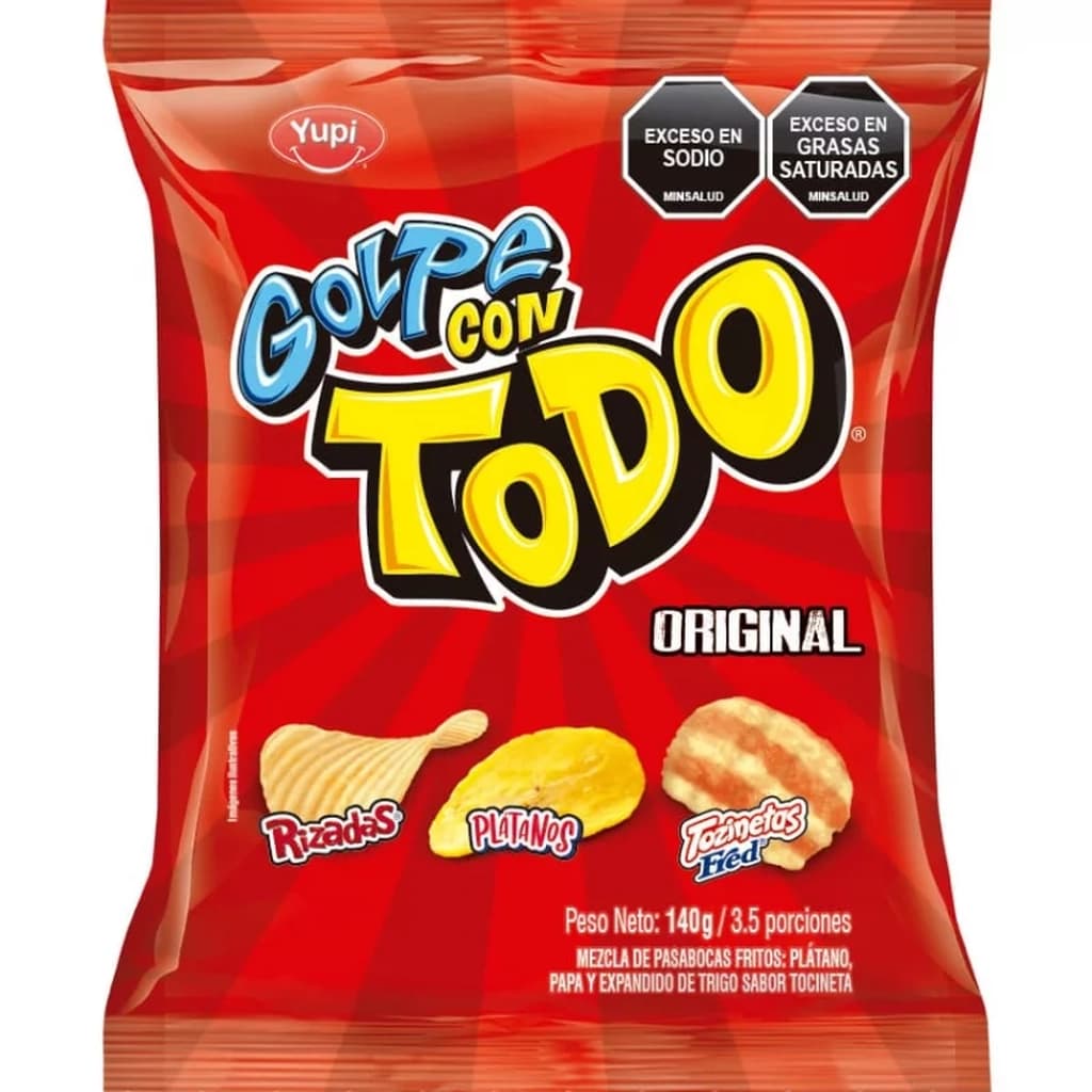 GOLPE CON TODO ROJO  140 g. CJ * 17 UNDS