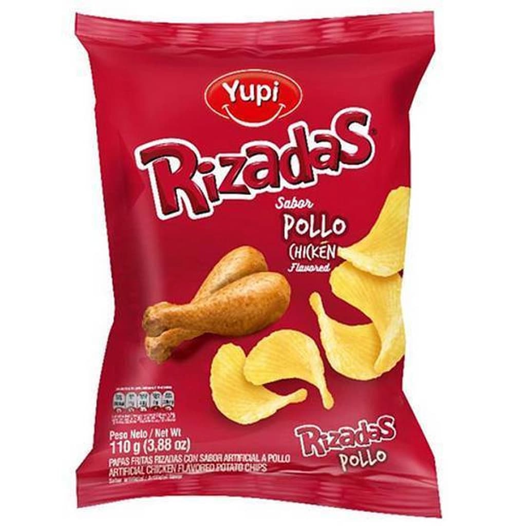 PAPA RIZADAS DE POLLO 105 g. CJ * 20 UND