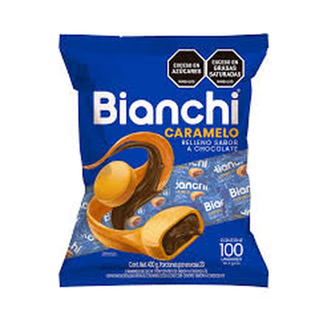 BIANCHI CARAMELO CHOCOLATE BOLSA X 100 UND