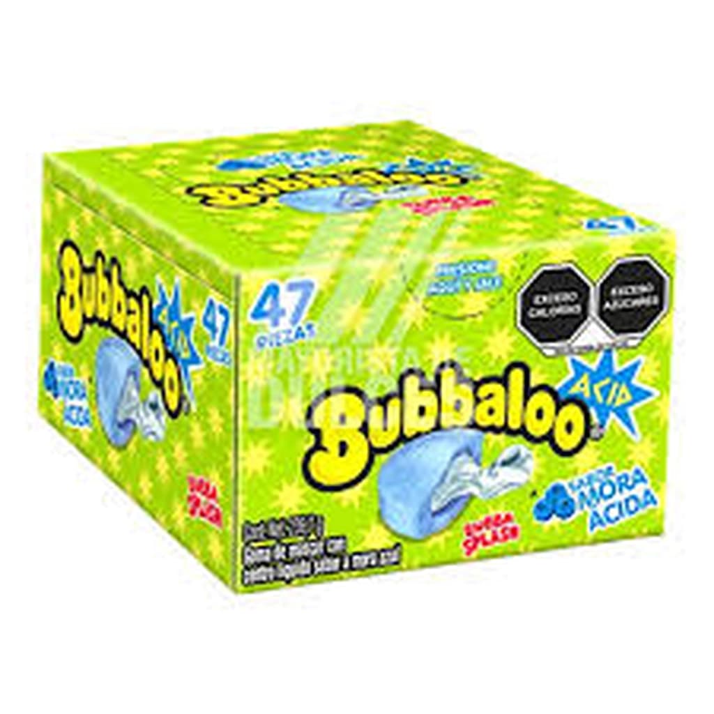 CHICLE BUBBALOO DISPLAY *47 UND RETRO ACIDO