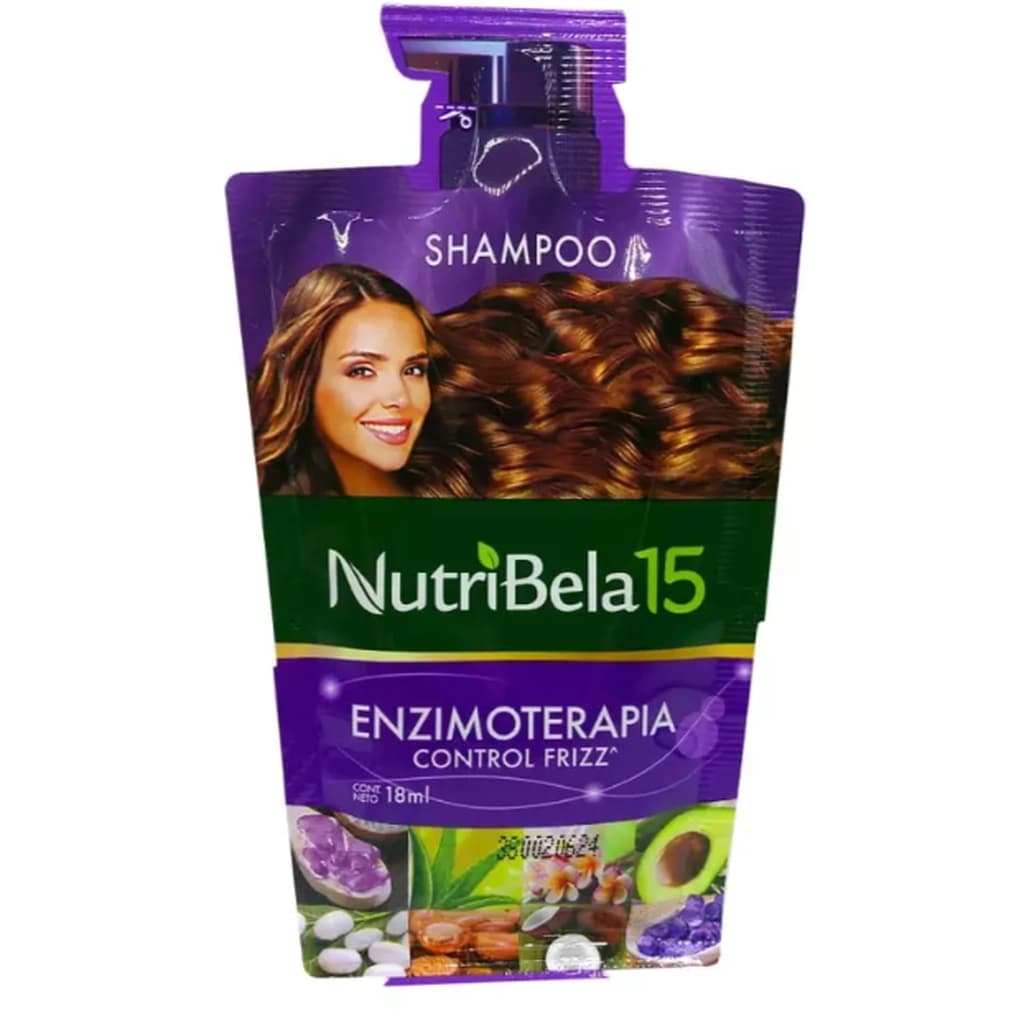 Nutribela Shampoo 18ml Enzimoterapia (display 12unds)