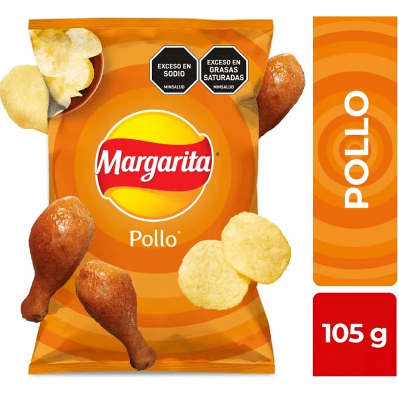 PAPAS MARGARITA POLLO 105 g.